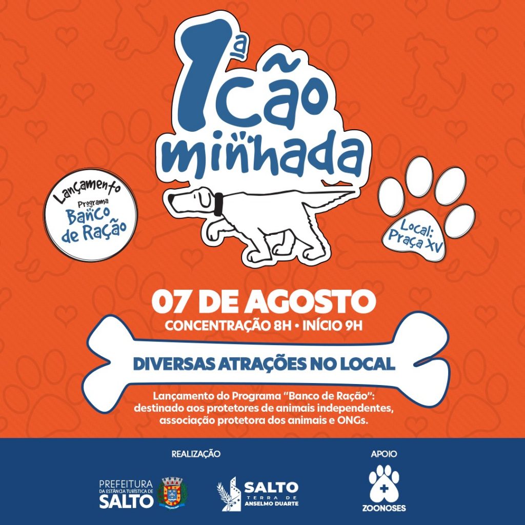 INSCRIÇÕES ABERTAS PARA A 1ª CÃOMINHADA DE SALTO Prefeitura da