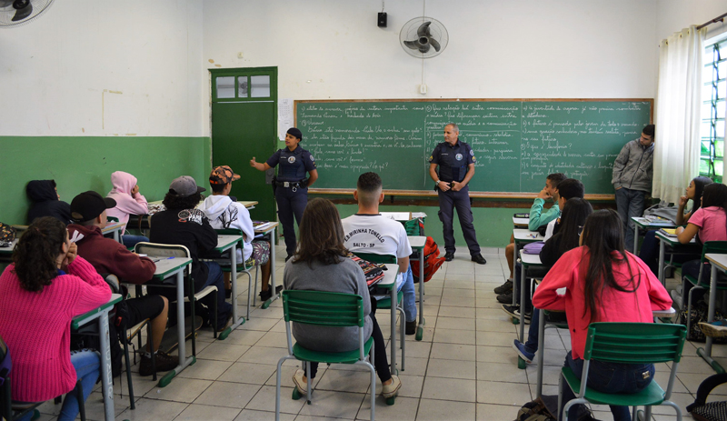 Leia mais sobre o artigo GCM realiza palestra na Escola Estadual Profa Mirinha Tonello