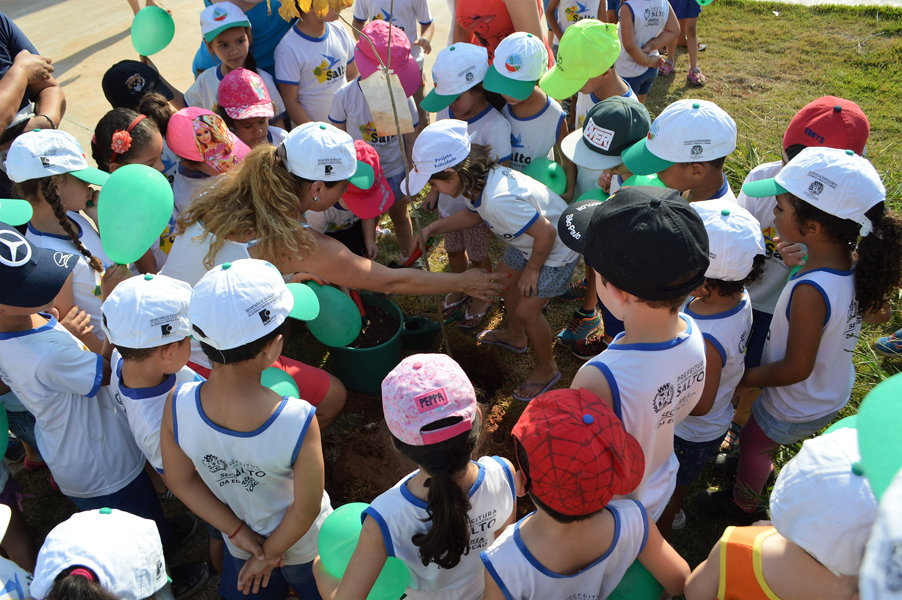 Leia mais sobre o artigo Alunos do Cemus VI realizam plantio de mudas de ipê no Jd. Sol de Icaraí