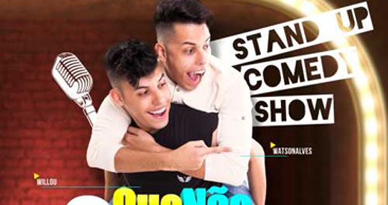 Leia mais sobre o artigo Youtubers Willou e Watson apresentam stand up  na Sala Palma de Ouro