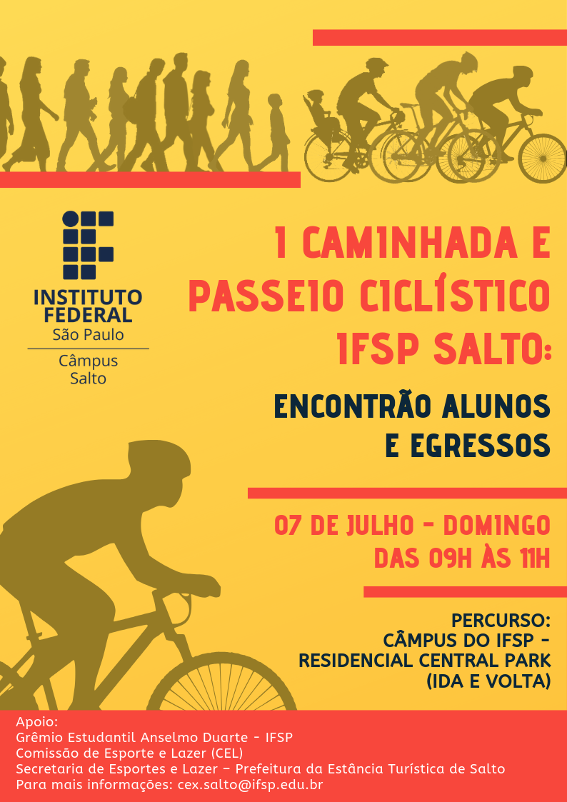 Leia mais sobre o artigo Instituto Federal de São Paulo realiza 1ª Caminhada e Passeio Ciclístico