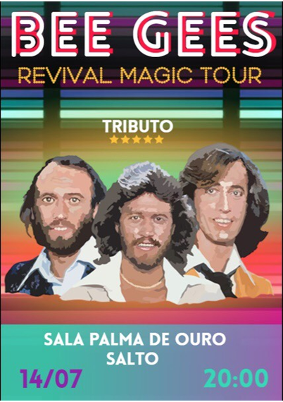 Leia mais sobre o artigo Sala Palma de Ouro recebe o show de tributo “Bee Gees Revival Magic Tour”