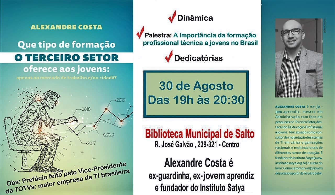 Leia mais sobre o artigo Lançamento de livro acontece na Biblioteca Municipal de Salto