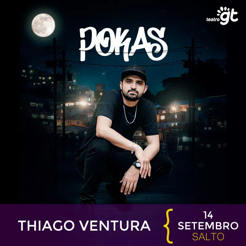 Leia mais sobre o artigo Sala Palma de Ouro recebe o espetáculo “Pokas” do comediante Thiago Ventura