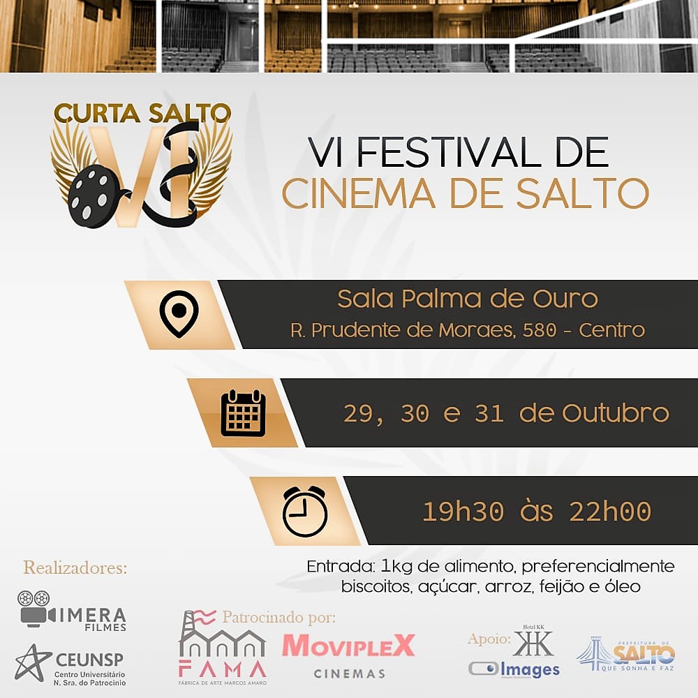 Leia mais sobre o artigo VI Curta Salto – Festival de Cinema de Salto acontece na próxima semana