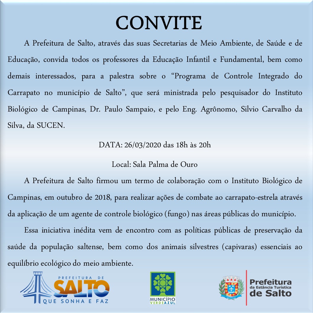 Leia mais sobre o artigo Secretaria do Meio Ambiente realiza palestra “Programa de Controle Integrado de Carrapato”