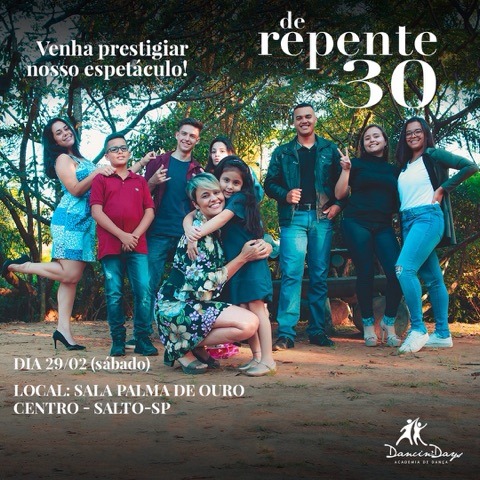 Leia mais sobre o artigo Salma Palma de Ouro recebe Espetáculo de Dança “De Repente 30” no próximo sábado (29)