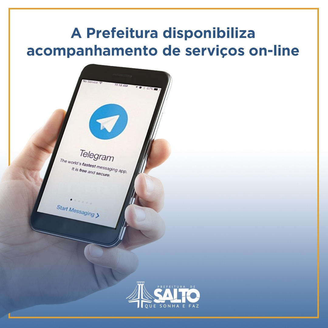 Leia mais sobre o artigo Prefeitura de Salto disponibiliza serviços on-line pelo Telegram