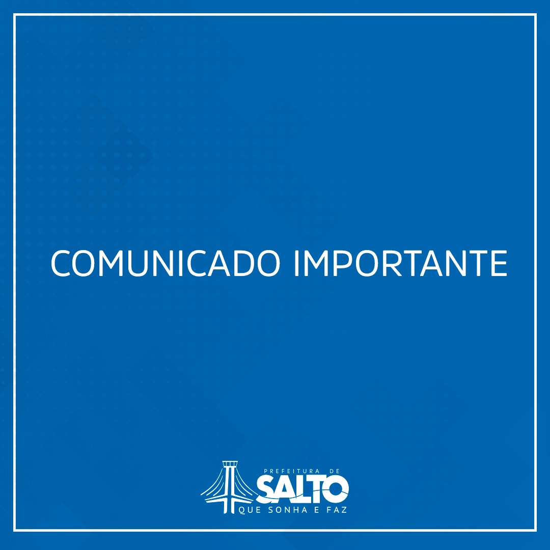 Leia mais sobre o artigo Prefeitura de Salto informa sobre antecipação de feriados municipais