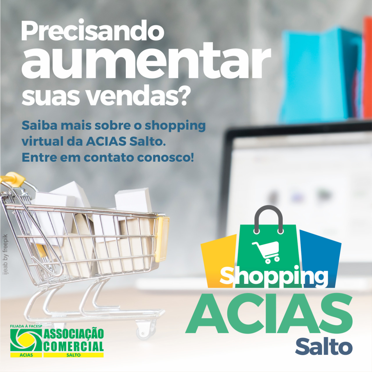 Leia mais sobre o artigo Associação Comercial de Salto lança plataforma de vendas online para auxiliar lojistas saltenses