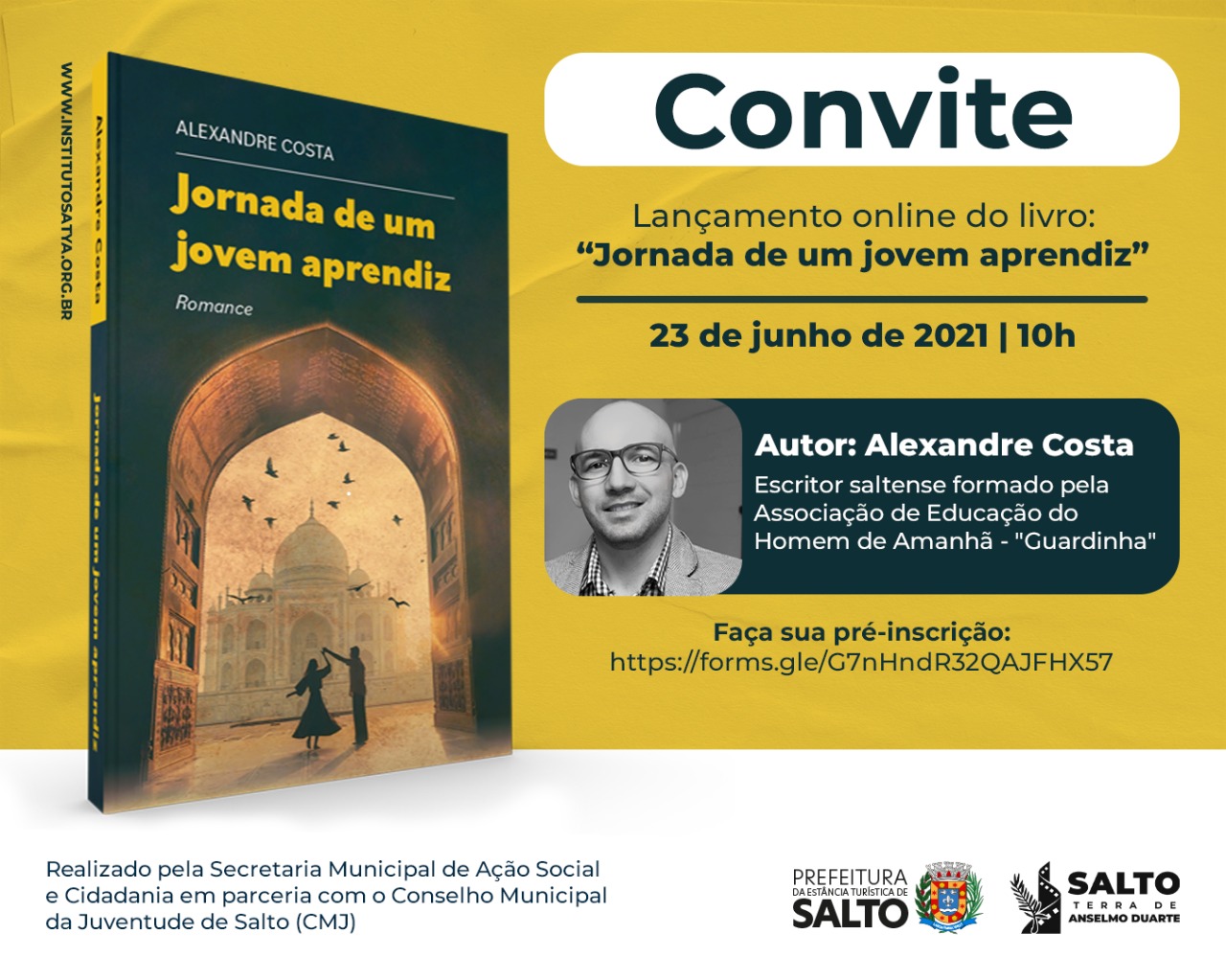 Leia mais sobre o artigo Lançamento online do livro: “Jornada de um jovem aprendiz”