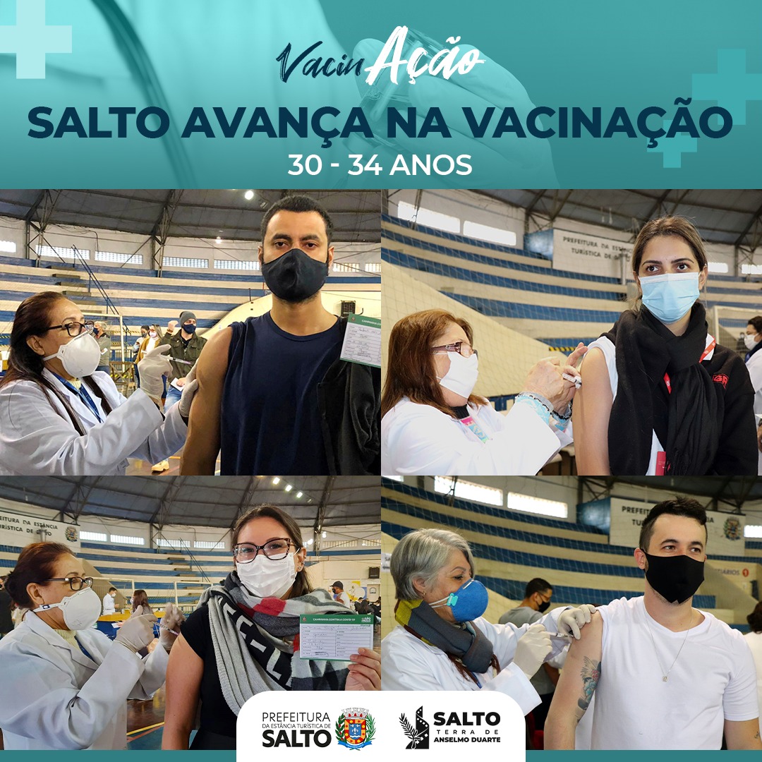 Leia mais sobre o artigo Salto Avança na Vacinação 30 – 34 anos