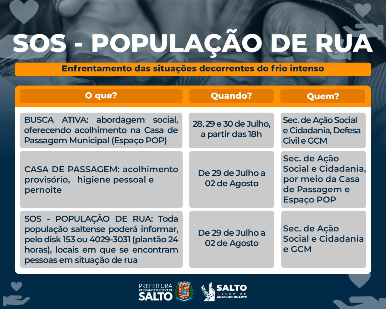 Leia mais sobre o artigo SOS – População de Rua