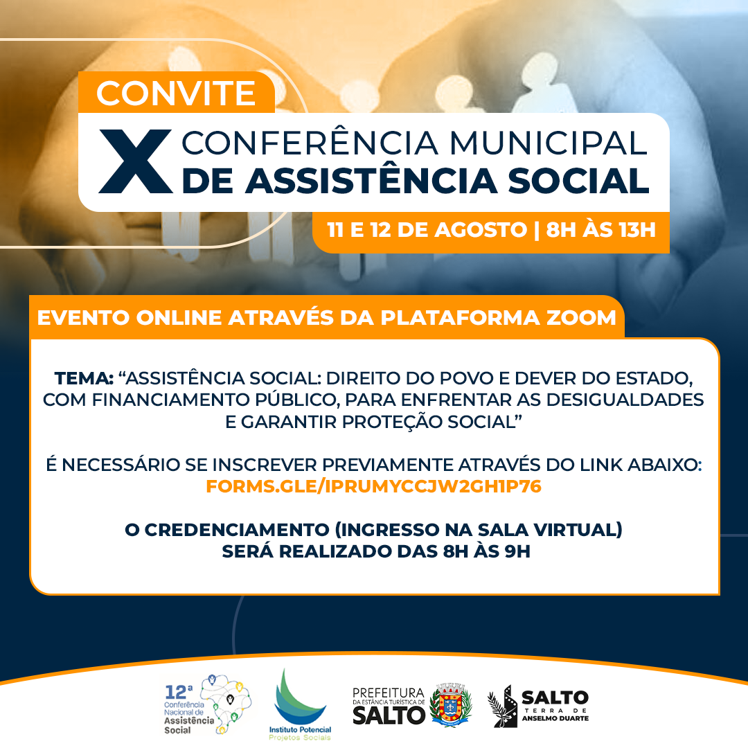 Leia mais sobre o artigo Convite – X Conferência Municipal de Assistência Social