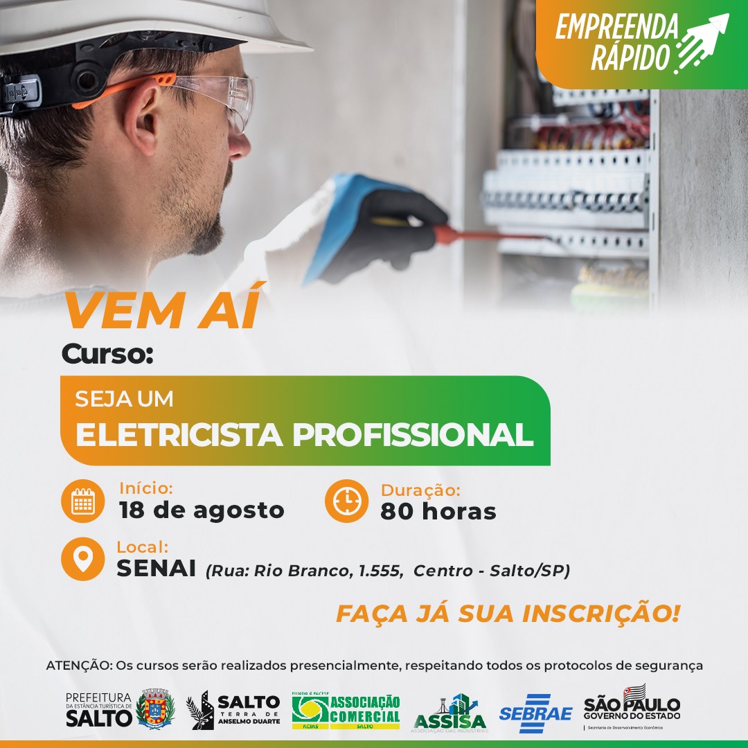 Leia mais sobre o artigo Seja um eletricista profissional!!