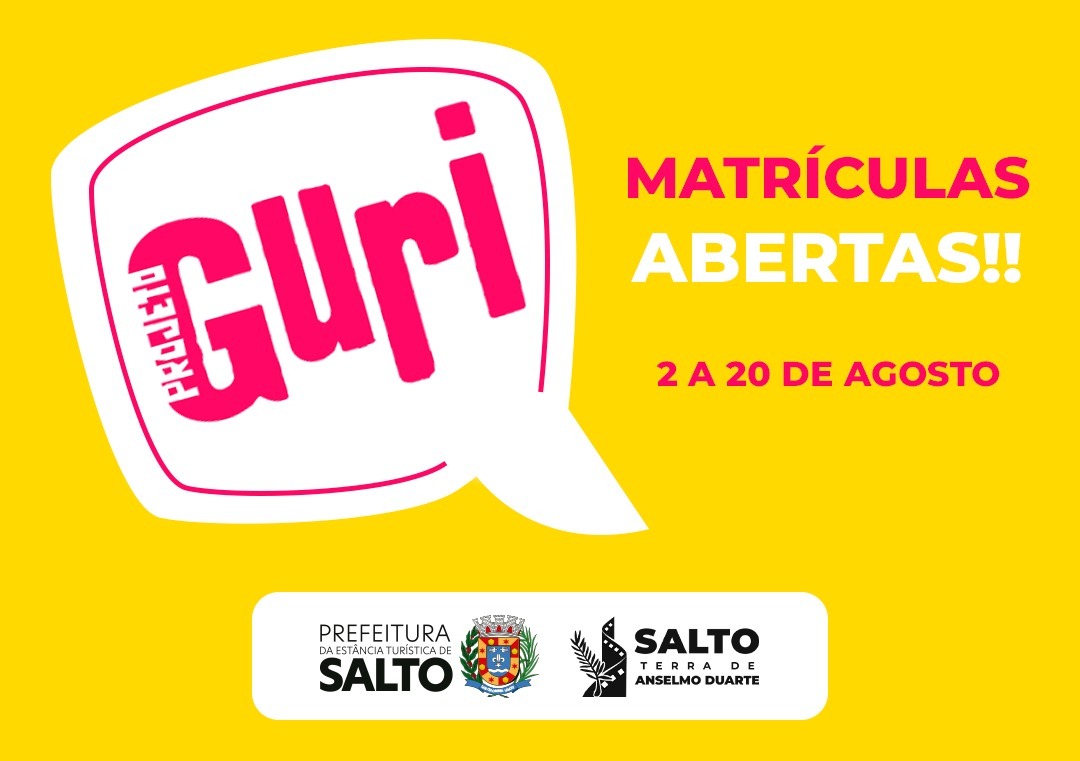 Leia mais sobre o artigo Projeto Guri abre novo período de matrícula, de 2 a 20 de agosto para o polo SANTA CULT em Salto