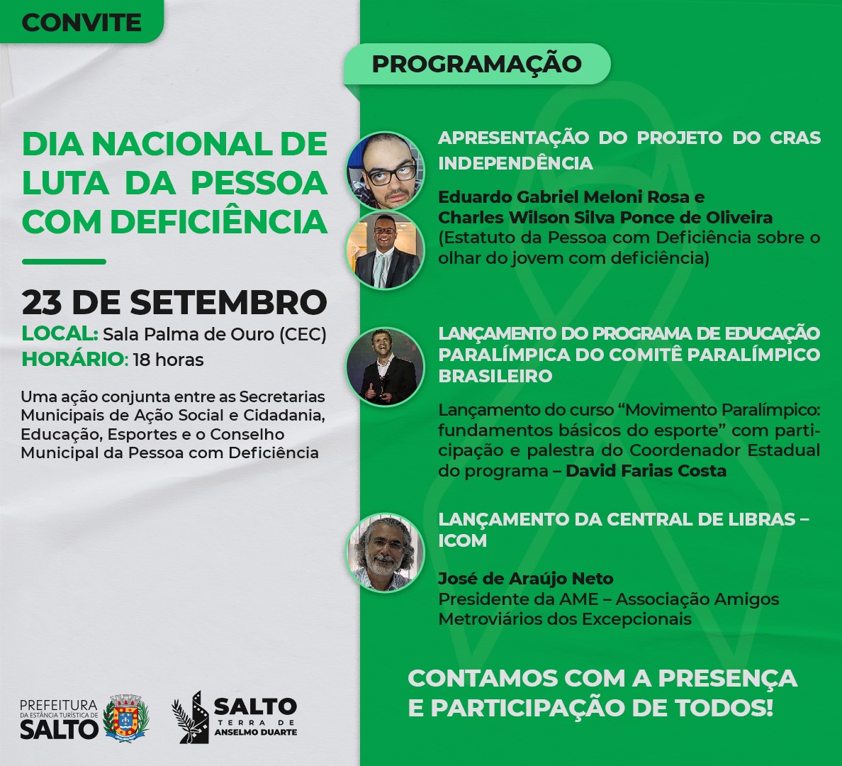 Leia mais sobre o artigo Dia Nacional de Luta da  pessoa com deficiência – 23/09