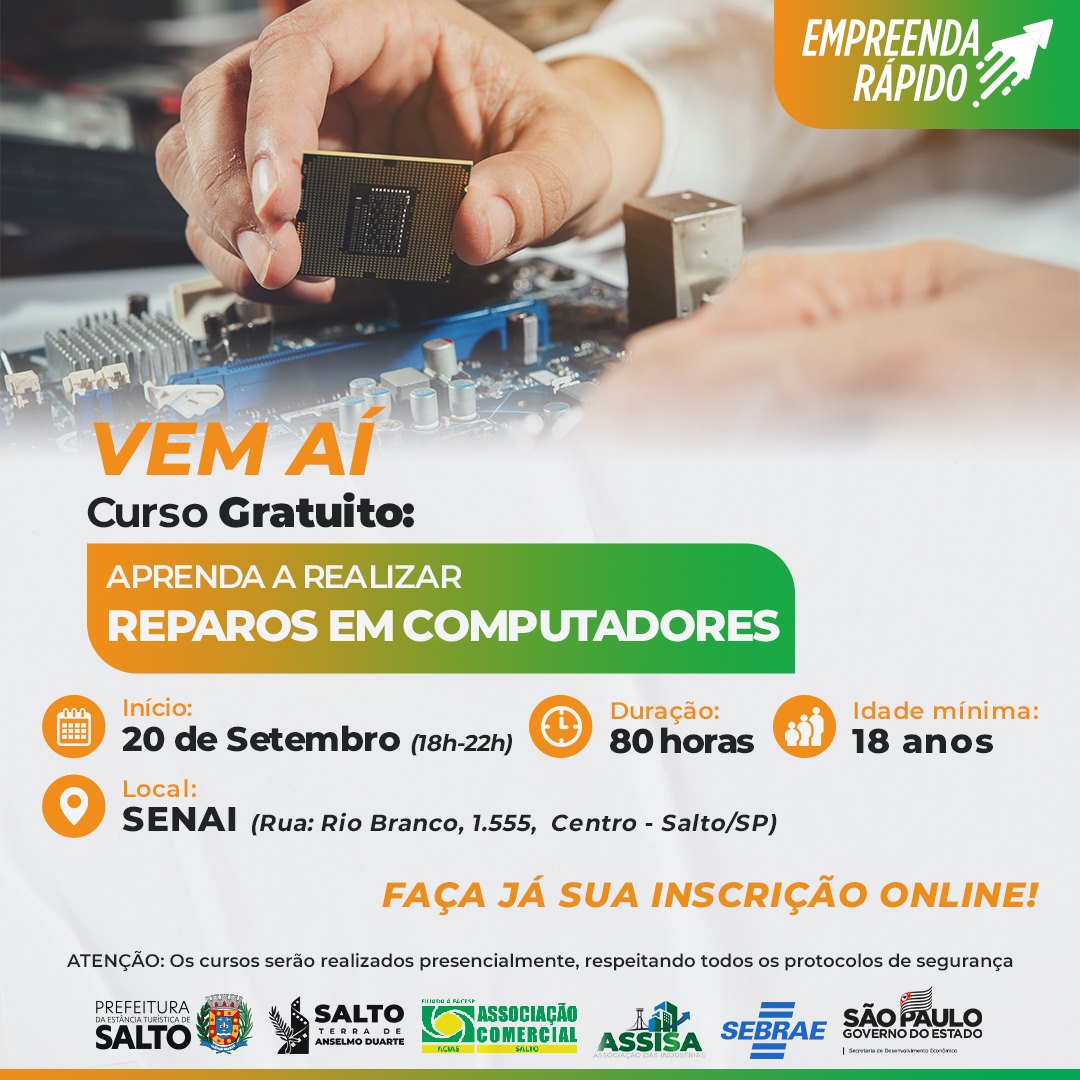 Leia mais sobre o artigo Aprenda a realizar reparos em computadores!!