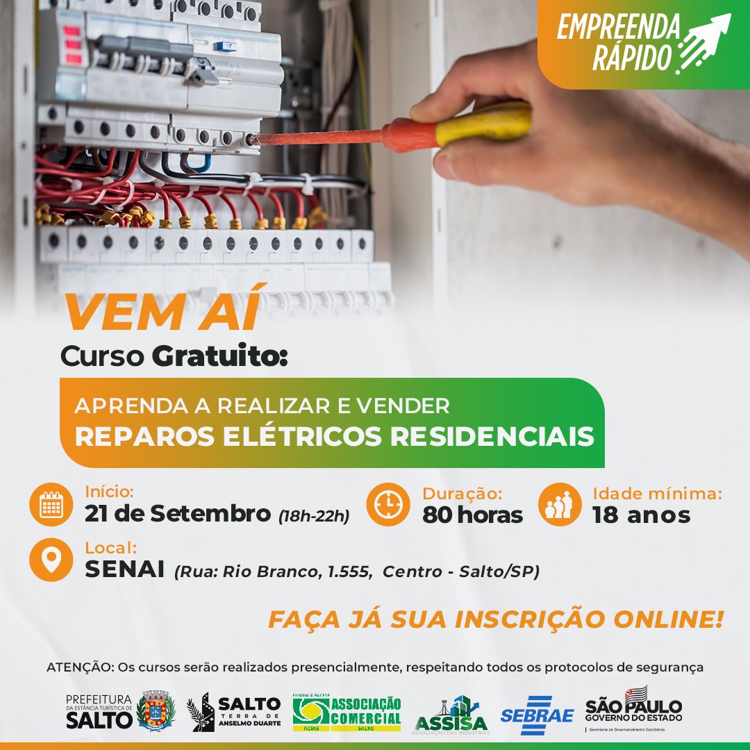 Leia mais sobre o artigo Aprenda a realizar e vender reparos elétricos residenciais!!