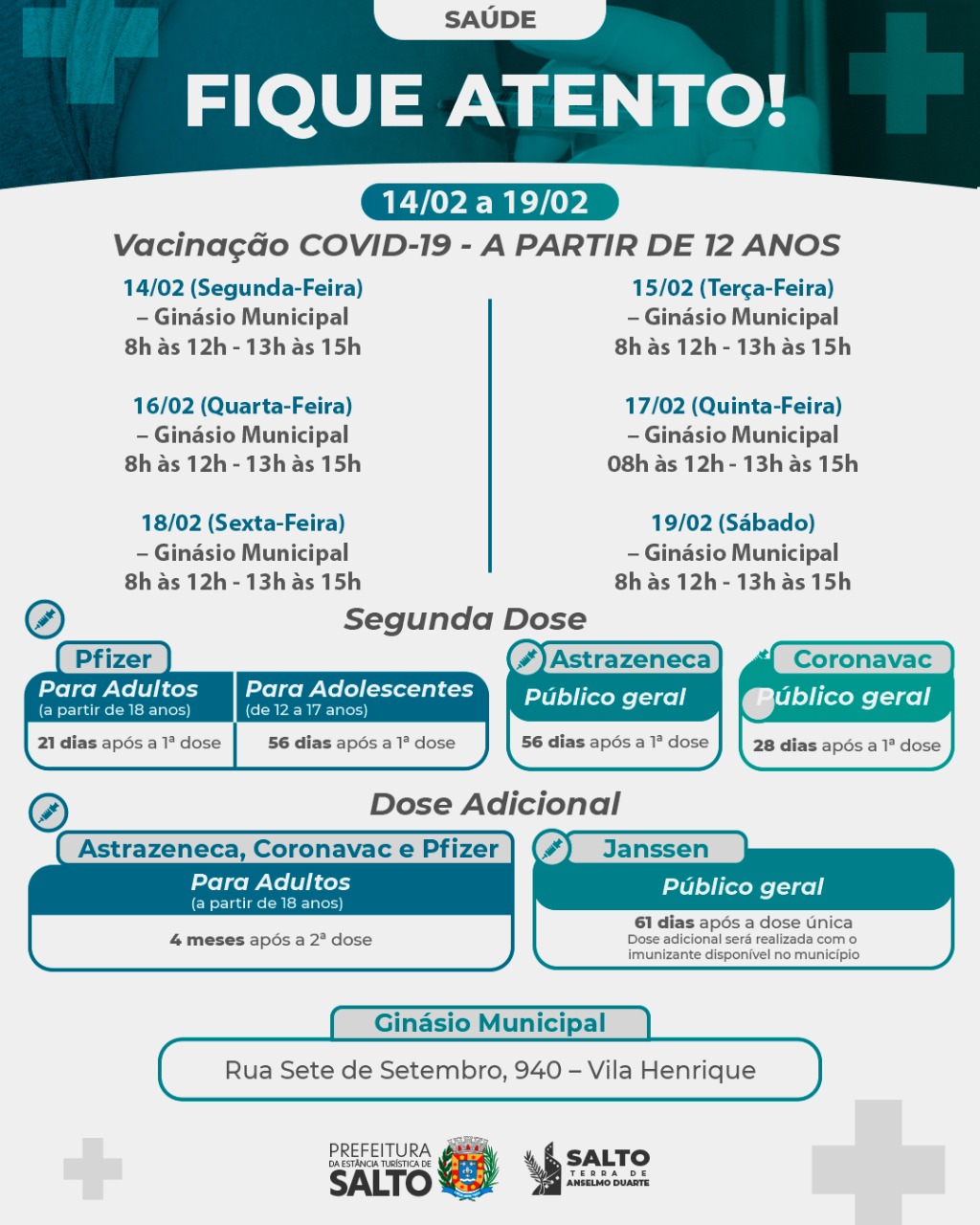 Leia mais sobre o artigo Fique atento 14/02 a 19/02