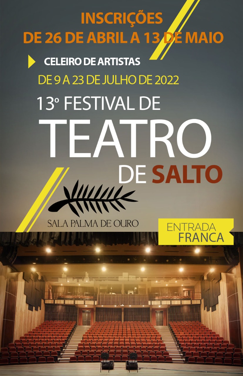 Leia mais sobre o artigo “FESTIVAL DE TEATRO DE SALTO ESTÁ COM INSCRIÇÕES ABERTAS”