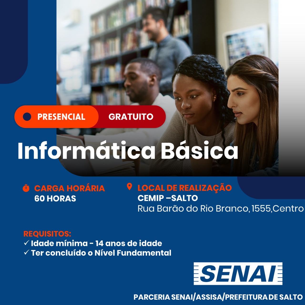 Leia mais sobre o artigo PREFEITURA DE SALTO ABRE VAGAS PARA CURSOS PROFISSIONALIZANTES GRATUITOS