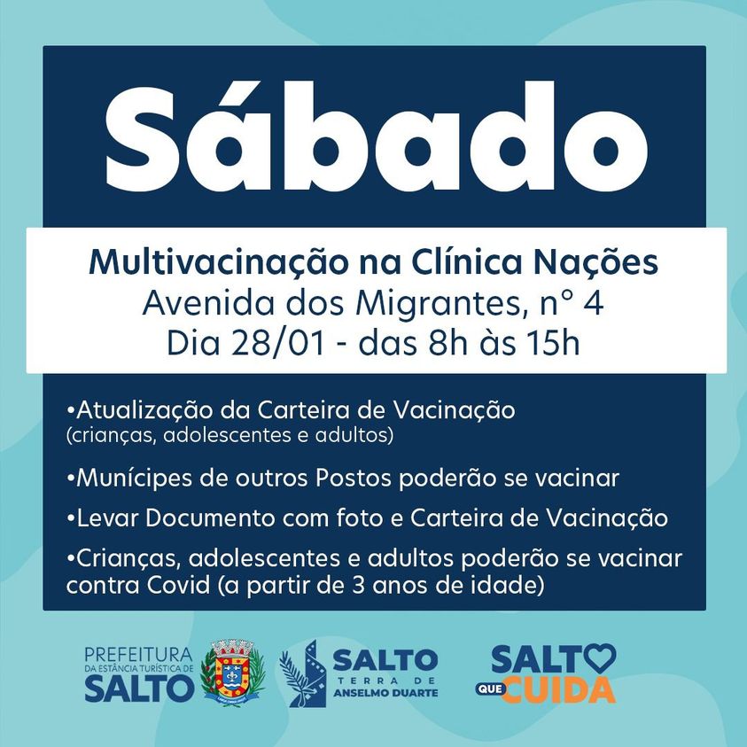 Leia mais sobre o artigo ANOTA NA AGENDA: TEM MULTIVACINAÇÃO NO DIA 28/01