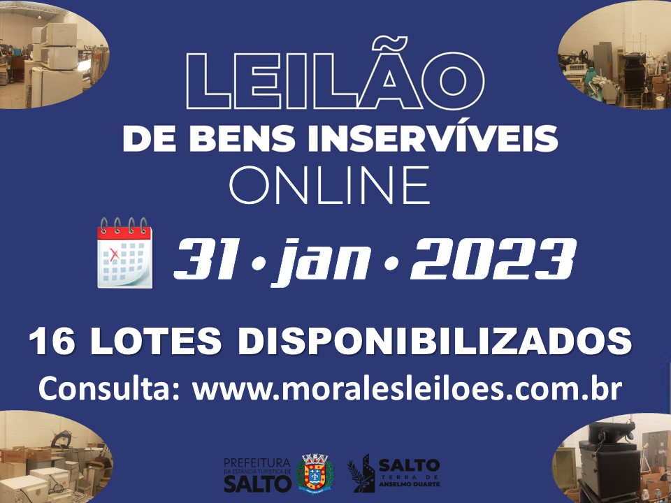 Leia mais sobre o artigo PREFEITURA FAZ LEILÃO DE BENS INSERVÍVEIS