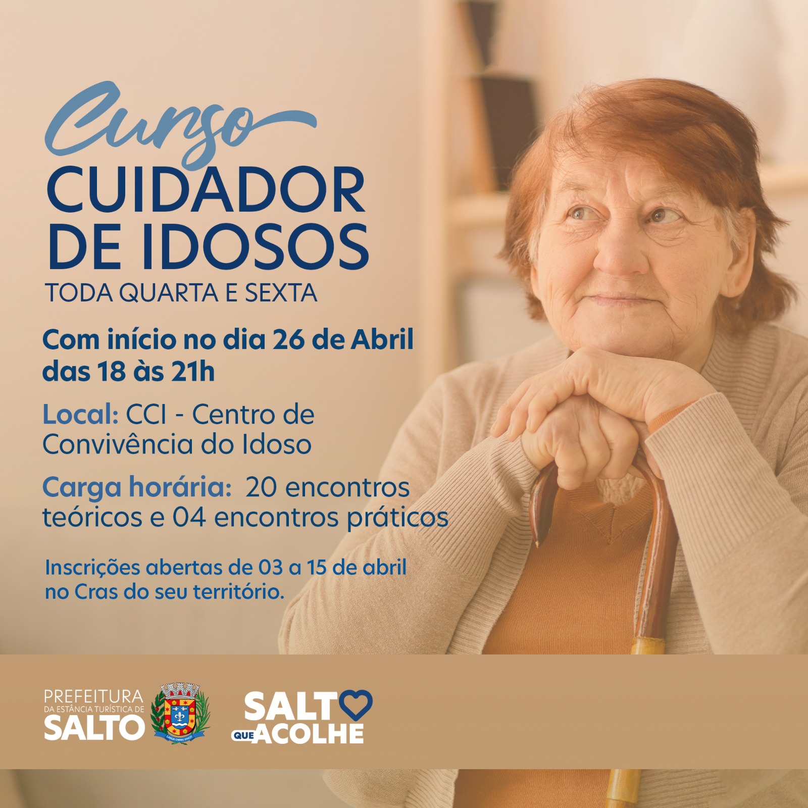 Leia mais sobre o artigo Prefeitura de Salto oferece curso gratuito de cuidador de idosos