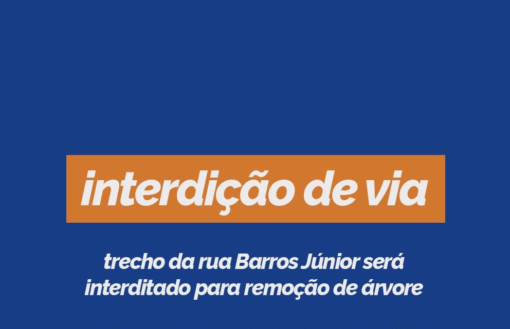Leia mais sobre o artigo Comunicado: trecho da rua Barros Júnior será interditado para remoção de árvore