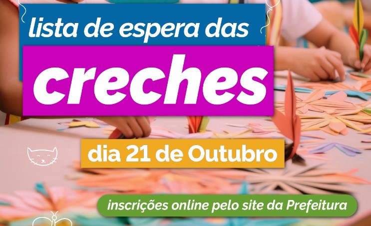 Leia mais sobre o artigo Inscrição para lista de espera das creches municipais será online no dia 21 de outubro