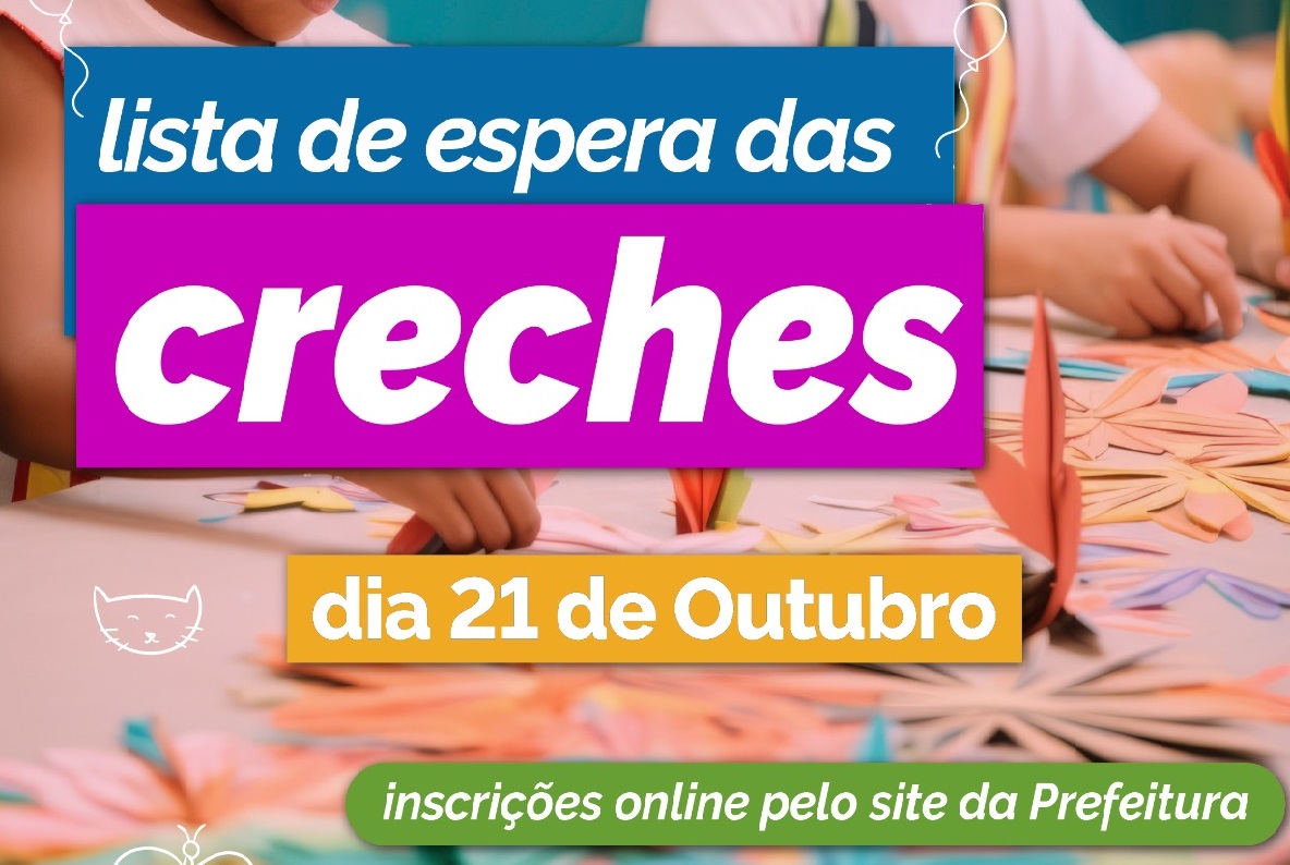 Leia mais sobre o artigo Inscrição para lista de espera das creches municipais será online no dia 21 de outubro