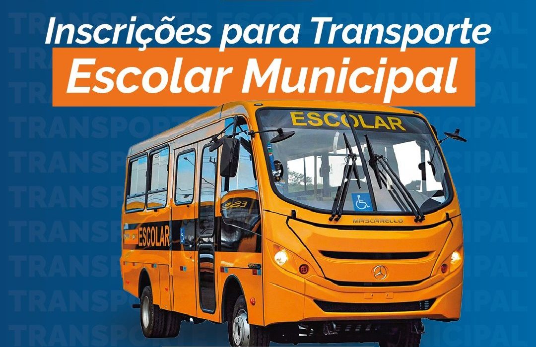 Leia mais sobre o artigo Estão abertas as inscrições para o Transporte Escolar da Rede Municipal