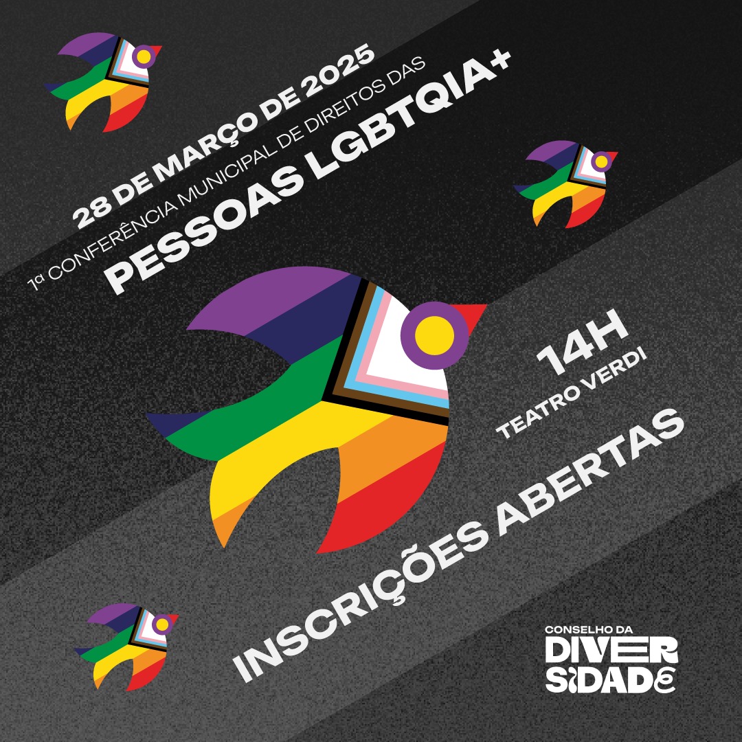 Leia mais sobre o artigo Estão abertas as inscrições para a 1ª Conferência Municipal dos Direitos das Pessoas LGBTQIA+